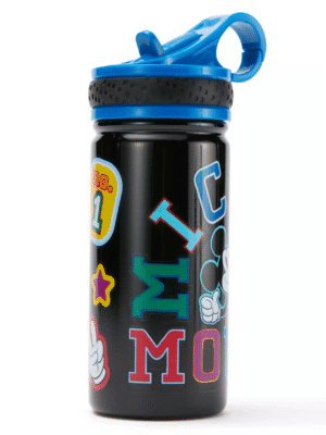 Mickey Mouse 14oz. Stainless Steel Water Bottle with Built-In Straw