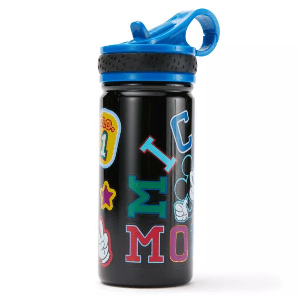 Mickey Mouse 14oz. Stainless Steel Water Bottle with Built-In Straw
