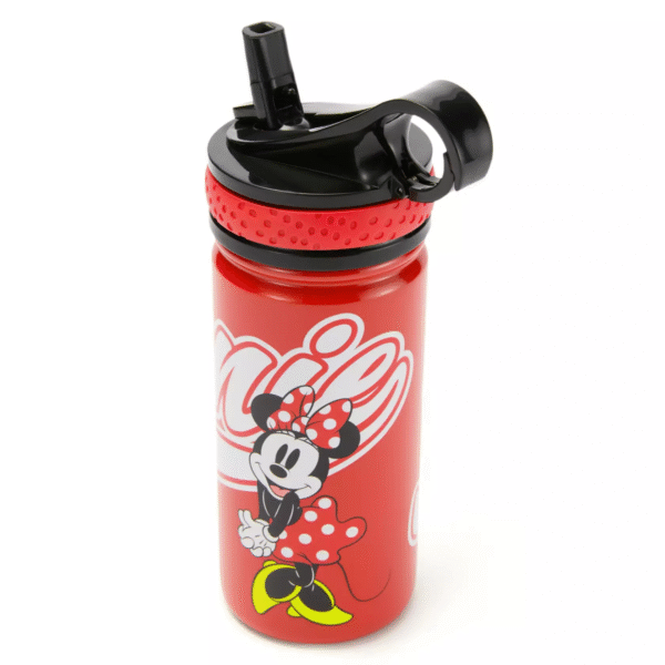 Minnie Mouse 14oz. Stainless Steel Water Bottle with Built-In Straw