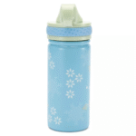 Frozen 14oz. Stainless Steel Water Bottle with Built-In Straw