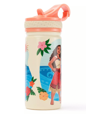 Moana and Simea 14oz. Stainless Steel Water Bottle with Built-In Straw – Moana 2