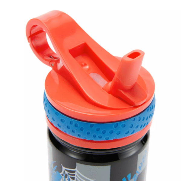 Spider-Man 14oz. Stainless Steel Water Bottle with Built-In Straw