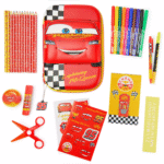 Lightning McQueen Zip-Up Stationery Kit – Cars