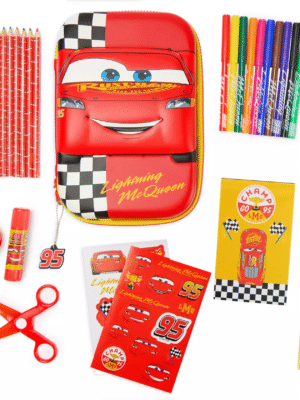 Lightning McQueen Zip-Up Stationery Kit – Cars