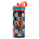 Spider-Man 14oz. Stainless Steel Water Bottle with Built-In Straw