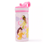 Disney Princess 14oz. Stainless Steel Water Bottle with Built-In Straw