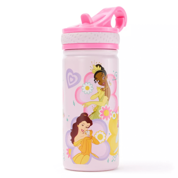 Disney Princess 14oz. Stainless Steel Water Bottle with Built-In Straw