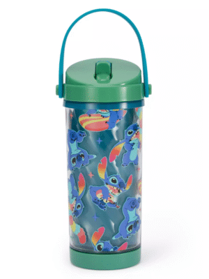 Stitch 10 oz. Color-Changing Water Bottle with Built-In Straw and Handle – Lilo & Stitch