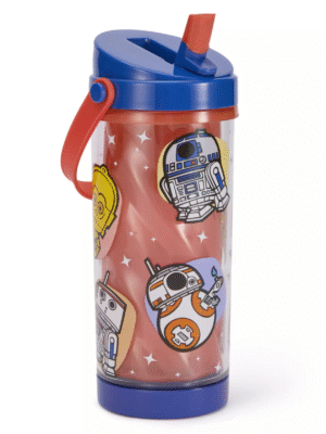 Droids 10 oz. Color-Changing Water Bottle with Built-In Straw and Handle – Star Wars